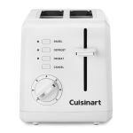 Tostadora Compacta Cuisinart para 2 Rebanadas, Blanco